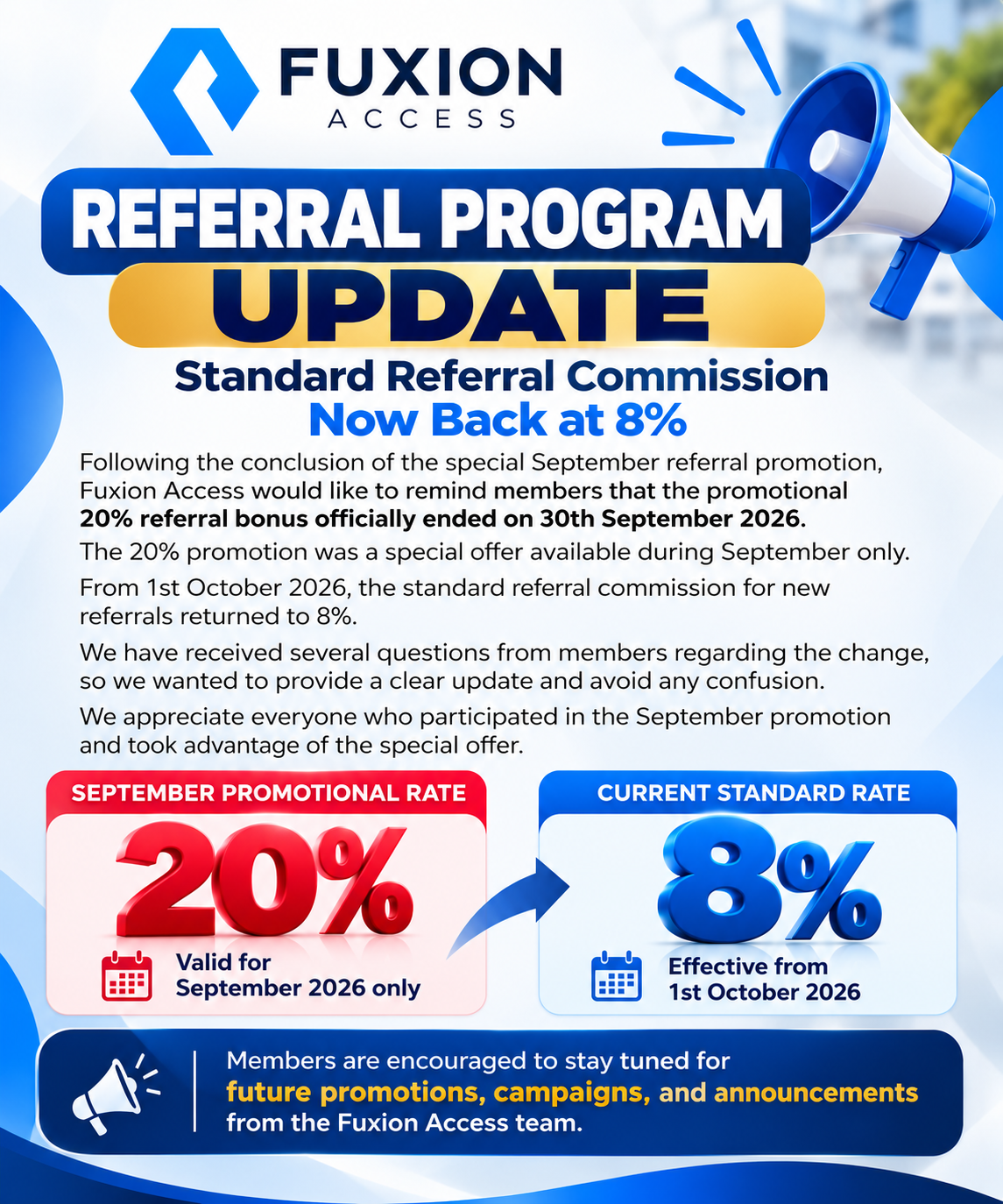 Referral Program Update